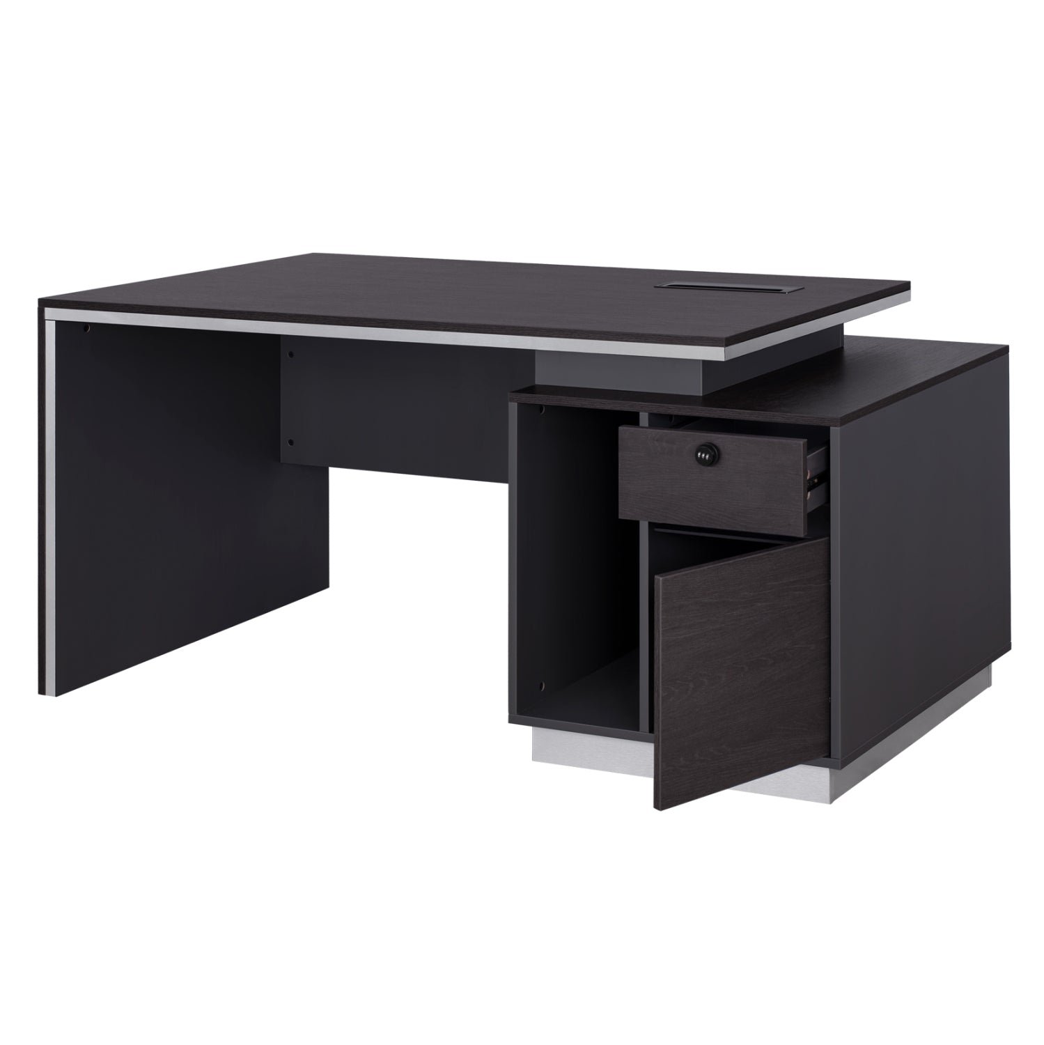 ΓΡΑΦΕΙΟ ΕΠΑΓΓΕΛΜΑΤΙΚΟ ΜΕ ΔΕΞΙΟ ΝΤΟΥΛΑΠΙ ROSEWOOD HM2113R 180X80X76Υ εκ. - Pakobazaar
