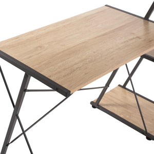 ΓΡΑΦΕΙΟ NOREX HM9317 ΜΕΤΑΛΛΙΚΟ ΜΑΥΡΟ ΜΕ MDF ΕΠΙΦΑΝΕΙΑ ΣΕ ΟΑΚ 116X48X89,5Υεκ. - Pakobazaar