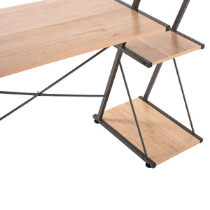 ΓΡΑΦΕΙΟ NOREX HM9317 ΜΕΤΑΛΛΙΚΟ ΜΑΥΡΟ ΜΕ MDF ΕΠΙΦΑΝΕΙΑ ΣΕ ΟΑΚ 116X48X89,5Υεκ. - Pakobazaar