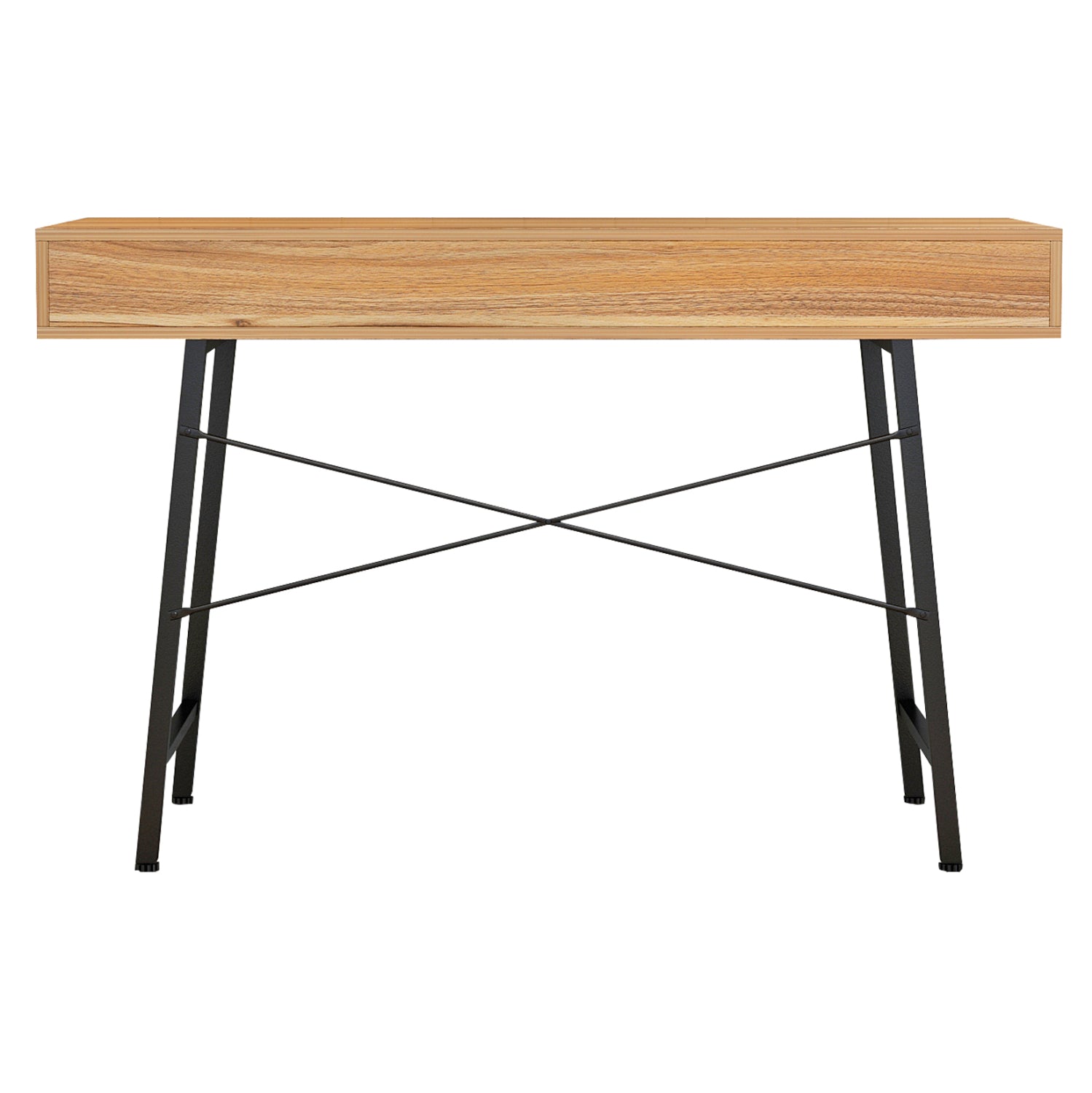 ΓΡΑΦΕΙΟ ΚΑΡΥΔΙ-ΓΚΡΙ ΜΕ ΜΑΥΡΟ ΜΑΤ ΣΚΕΛΕΤΟ HM2128.03 120x48x76,5Υ εκ. - Pakobazaar