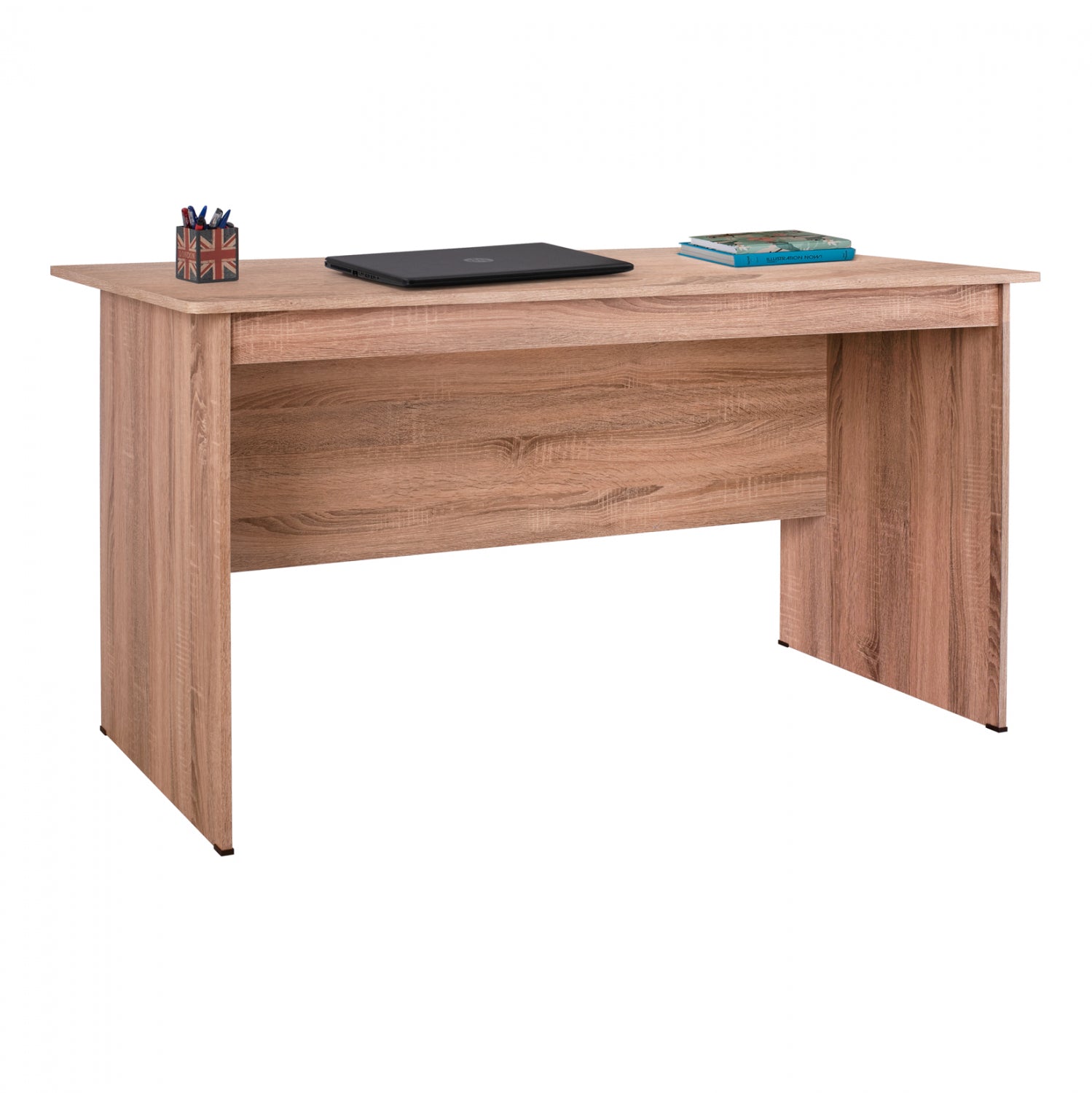 ΓΡΑΦΕΙΟ ΜΕΛΑΜΙΝΗΣ HAYDEN 120x71x74,5 HM2285.02 ΣΕ ΧΡΩΜΑ SONAMA - Pakobazaar
