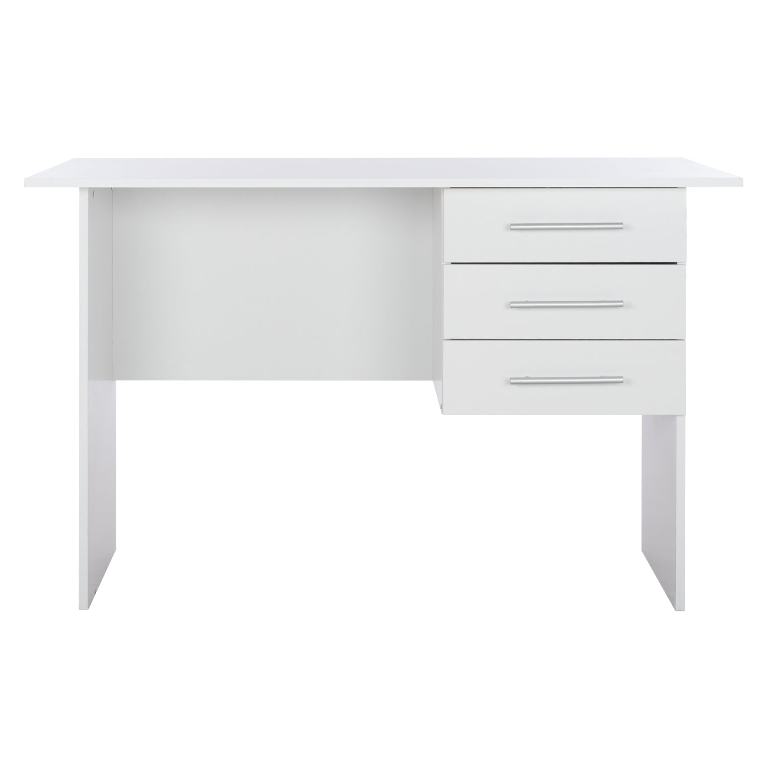 ΓΡΑΦΕΙΟ ΜΕΛΑΜΙΝΗΣ ENSLEY HM2029.05 ΜΕ 3 ΣΥΡΤΑΡΙΑ ΛΕΥΚΟ 120X60X76 εκ. - Pakobazaar