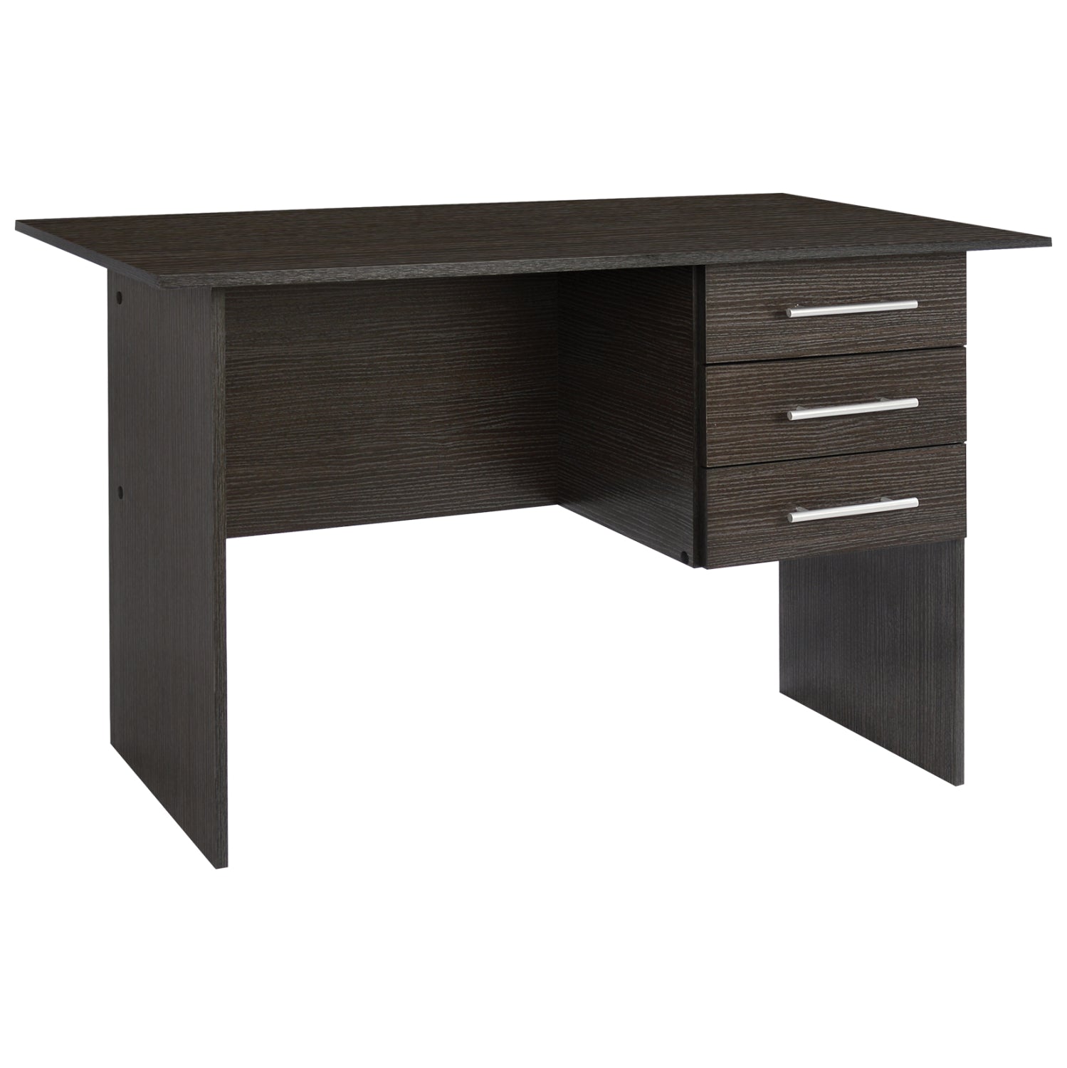 ΓΡΑΦΕΙΟ ΜΕΛΑΜΙΝΗΣ ENSLEY HM2029.01 ΜΕ 3 ΣΥΡΤΑΡΙΑ ZEBRANO 120X60X76 εκ. - Pakobazaar