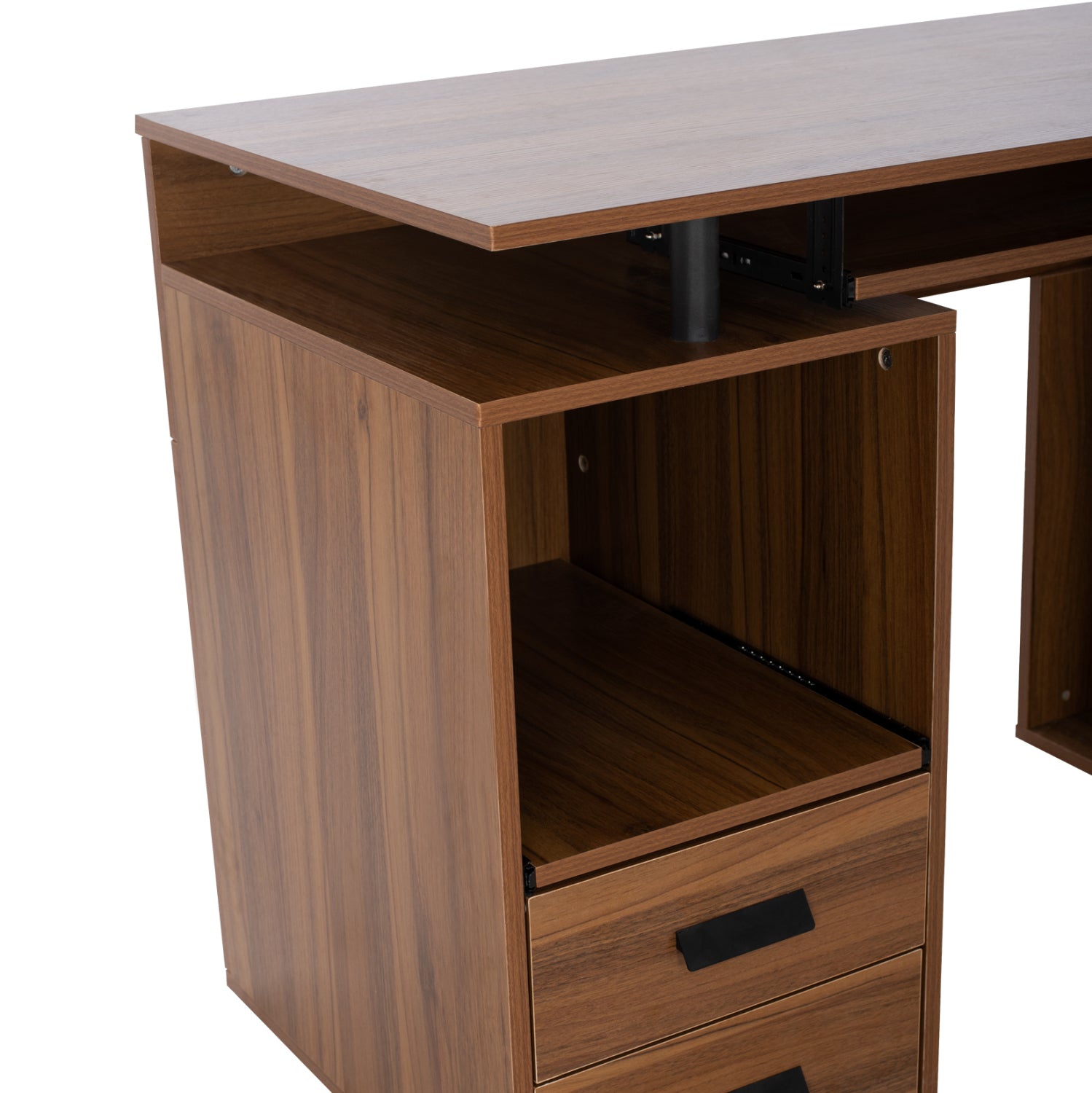 ΓΡΑΦΕΙΟ ΜΕΛΑΜΙΝΗΣ STATUS HM2026.03 WALNUT 120Χ55Χ76 εκ. - Pakobazaar