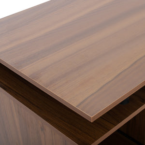 ΓΡΑΦΕΙΟ ΜΕΛΑΜΙΝΗΣ STATUS HM2026.03 WALNUT 120Χ55Χ76 εκ. - Pakobazaar