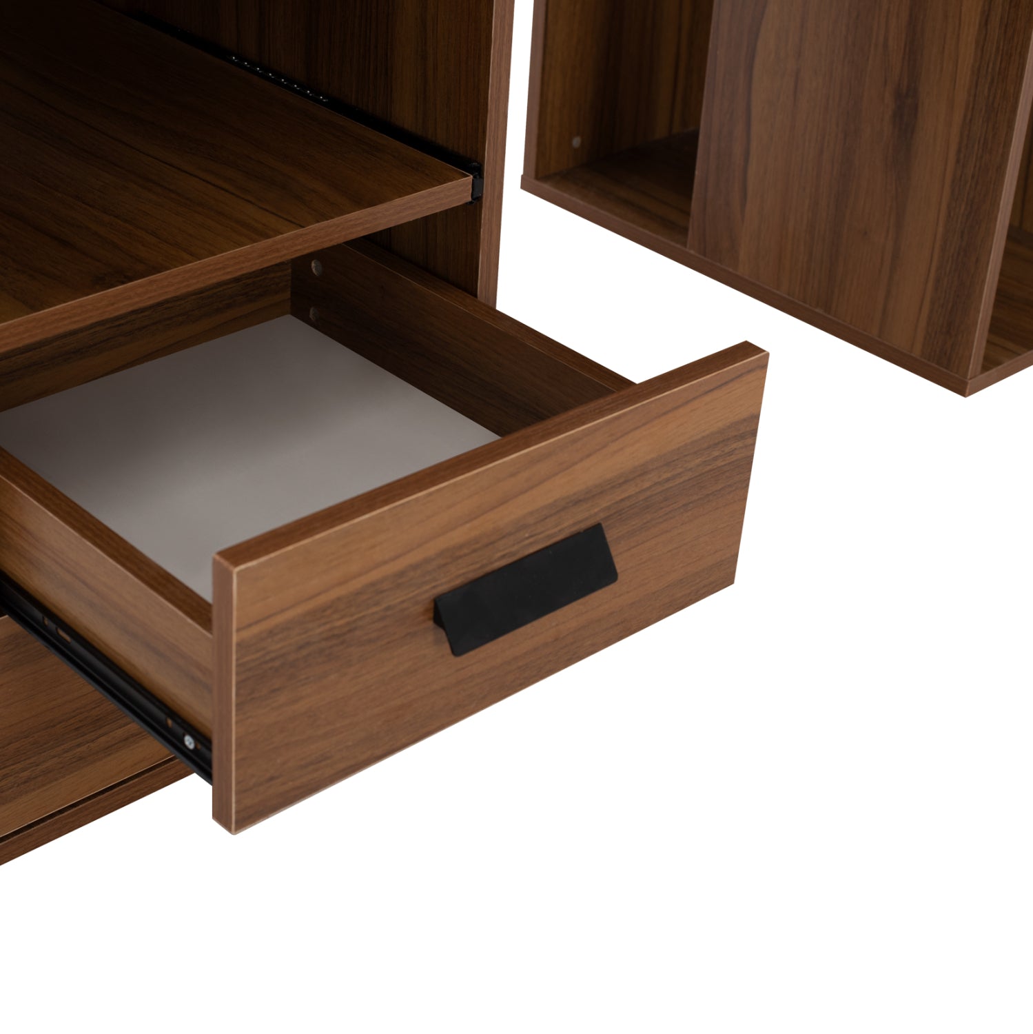 ΓΡΑΦΕΙΟ ΜΕΛΑΜΙΝΗΣ STATUS HM2026.03 WALNUT 120Χ55Χ76 εκ. - Pakobazaar