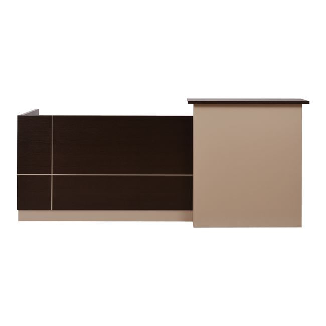 ΓΡΑΦΕΙΟ ΥΠΟΔΟΧΗΣ DALTON HM2068.01 ΜΕΛΑΜΙΝΗ ΣΕ WENGE-ΜΠΕΖ 240x80x106Υεκ. - Pakobazaar