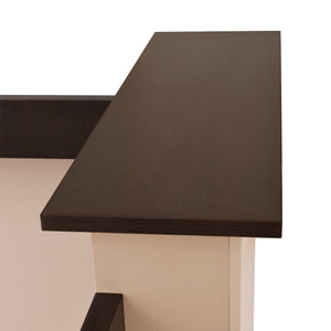 ΓΡΑΦΕΙΟ ΥΠΟΔΟΧΗΣ DALTON HM2068.01 ΜΕΛΑΜΙΝΗ ΣΕ WENGE-ΜΠΕΖ 240x80x106Υεκ. - Pakobazaar