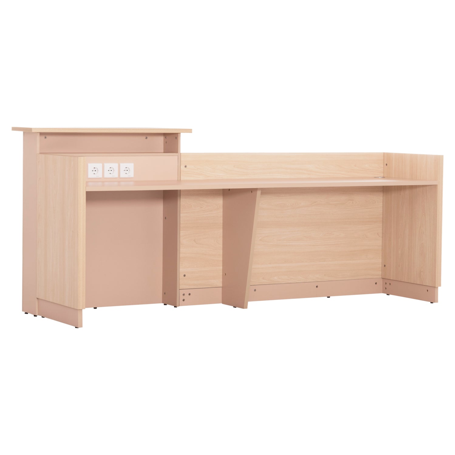 ΓΡΑΦΕΙΟ ΥΠΟΔΟΧΗΣ DALTON HM2068.02 ΜΕΛΑΜΙΝΗ ΣΕ SONAMA-ΜΠΕΖ 240x80x106Υεκ. - Pakobazaar