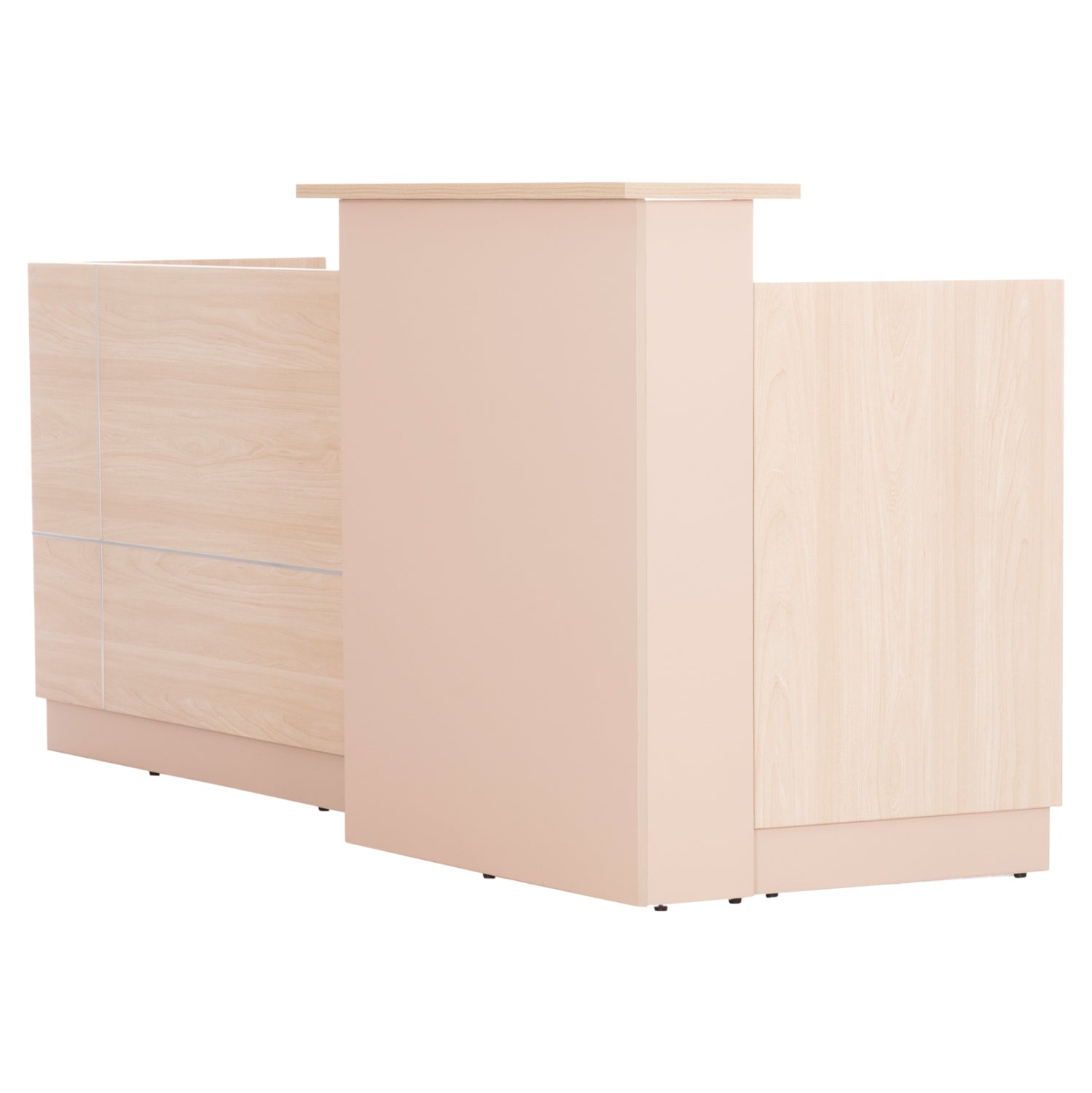 ΓΡΑΦΕΙΟ ΥΠΟΔΟΧΗΣ DALTON HM2068.02 ΜΕΛΑΜΙΝΗ ΣΕ SONAMA-ΜΠΕΖ 240x80x106Υεκ. - Pakobazaar