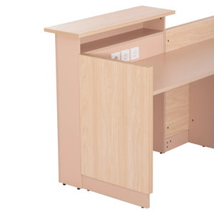 ΓΡΑΦΕΙΟ ΥΠΟΔΟΧΗΣ DALTON HM2068.02 ΜΕΛΑΜΙΝΗ ΣΕ SONAMA-ΜΠΕΖ 240x80x106Υεκ. - Pakobazaar