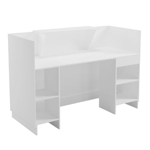 ΓΡΑΦΕΙΟ ΥΠΟΔΟΧΗΣ (RECEPTION) BARRY HM2153.02 ΜΕΛΑΜΙΝΗ ΣΕ ΛΕΥΚΟ 160x70x110Υεκ. - Pakobazaar