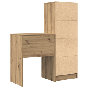 Γραφείο με συρτάρι με ράφι με αποθήκευση 2 pcs Artisan Oak - Pakobazaar