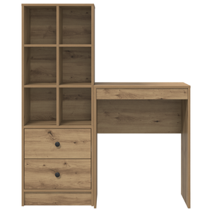 Γραφείο με συρτάρι με ράφι με αποθήκευση 2 pcs Artisan Oak - Pakobazaar