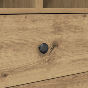 Γραφείο με συρτάρι με ράφι με αποθήκευση 2 pcs Artisan Oak - Pakobazaar