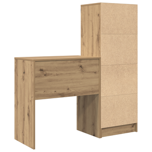 Γραφείο με συρτάρι με ράφι με αποθήκευση 2 pcs Artisan Oak - Pakobazaar