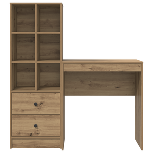 Γραφείο με συρτάρι με ράφι με αποθήκευση 2 pcs Artisan Oak - Pakobazaar