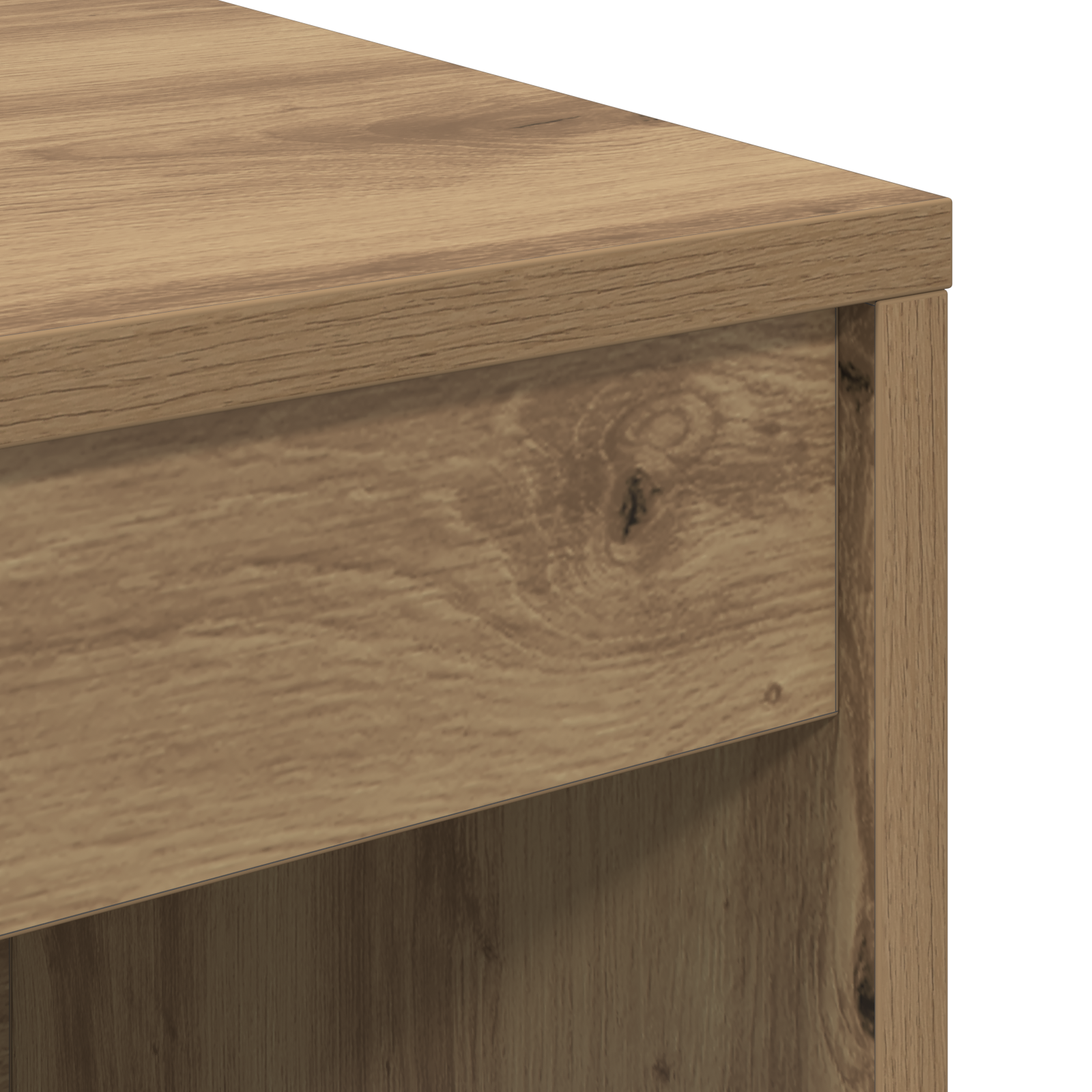 Γραφείο με συρτάρι με ράφι με αποθήκευση 2 pcs Artisan Oak - Pakobazaar