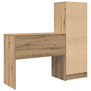 Γραφείο με συρτάρι με ράφι με αποθήκευση 2 pcs Artisan Oak - Pakobazaar