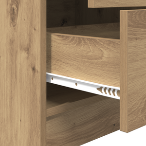 Γραφείο με συρτάρι με ράφι με αποθήκευση 2 pcs Artisan Oak - Pakobazaar