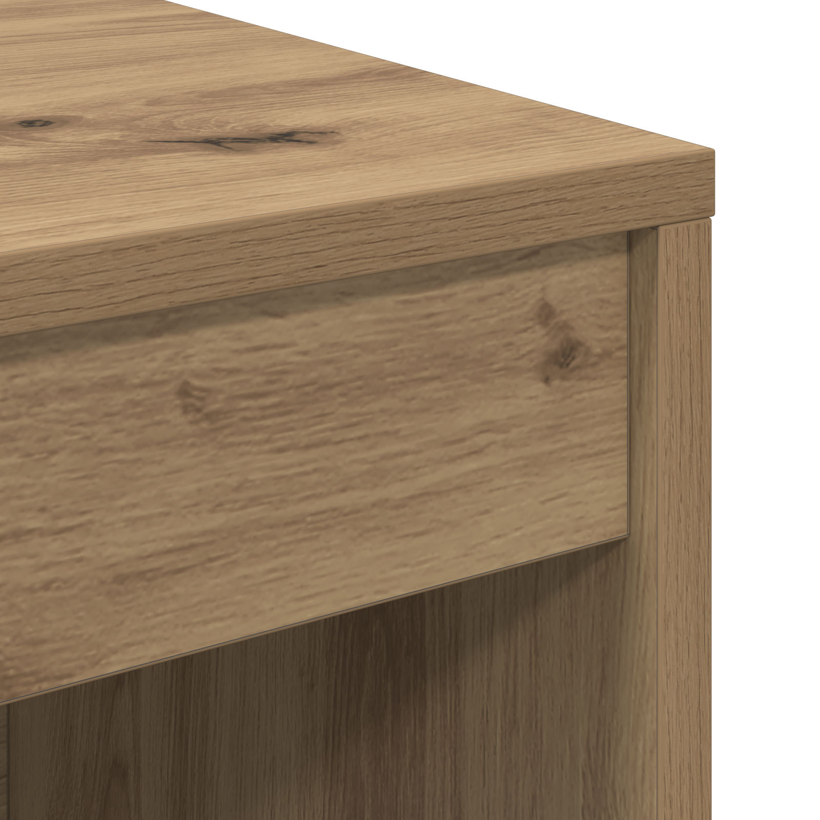 Γραφείο με συρτάρι με ράφι με αποθήκευση 2 pcs Artisan Oak - Pakobazaar