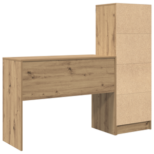 Γραφείο με συρτάρι με ράφι με αποθήκευση 2 pcs Artisan Oak - Pakobazaar