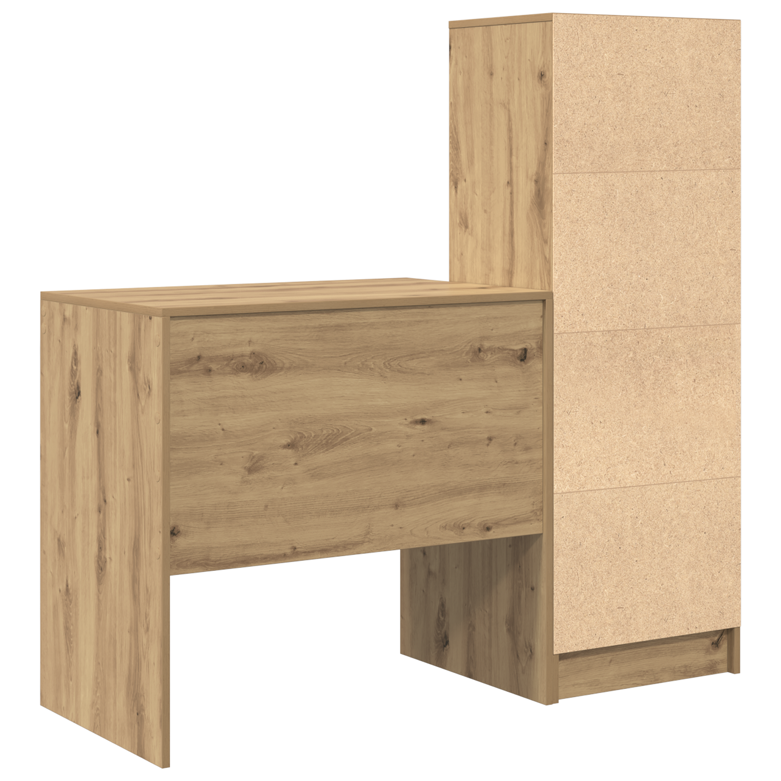 Γραφείο με συρτάρι με ράφι με αποθήκευση 2 pcs Artisan Oak - Pakobazaar