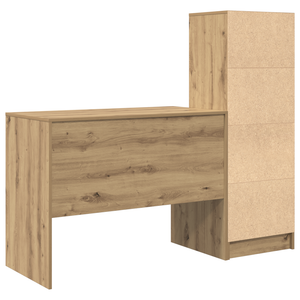 Γραφείο με συρτάρι 2 pcs Artisan Oak - Pakobazaar