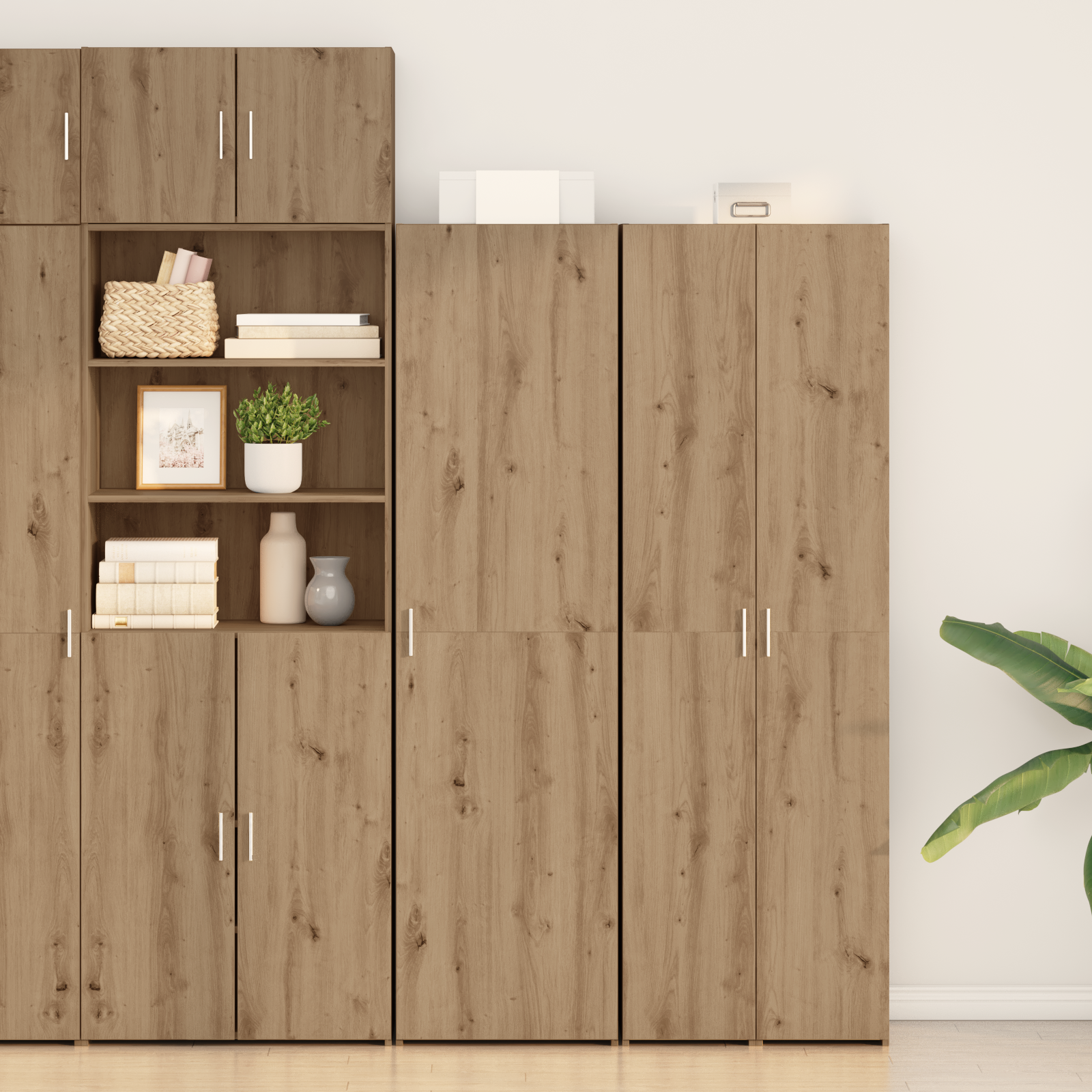 Highboard 2 pcs Artisan Oak 50 x 42,5 x 185 εκ. - Pakobazaar