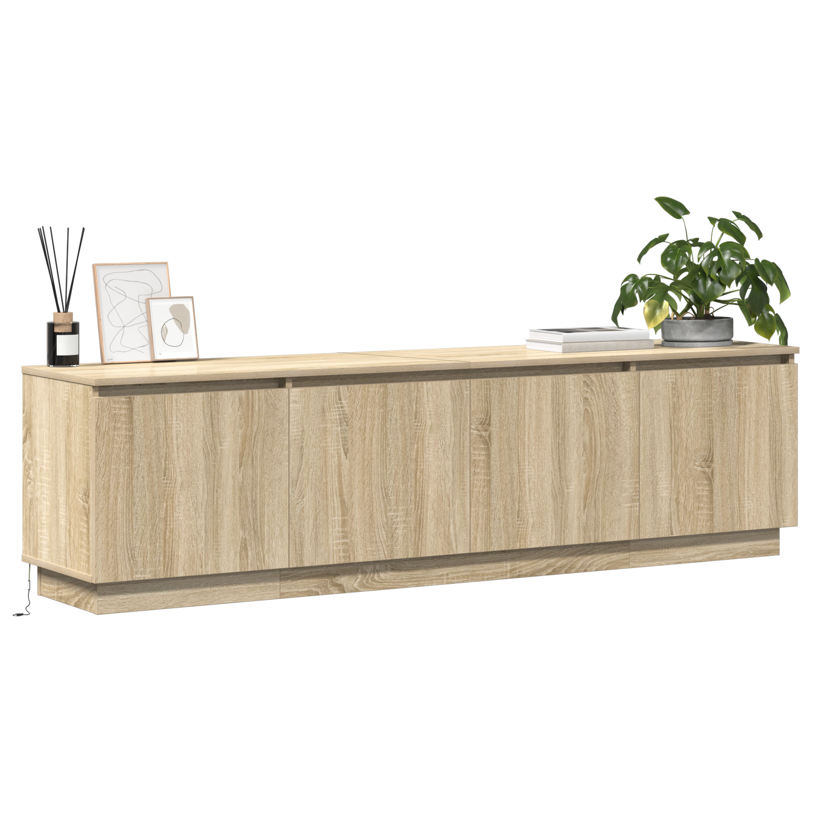 Ντουλάπι TV Δρύς Sonoma 180 x 38 x 49 εκ Επεξεργασμένο ξύλο - Pakobazaar