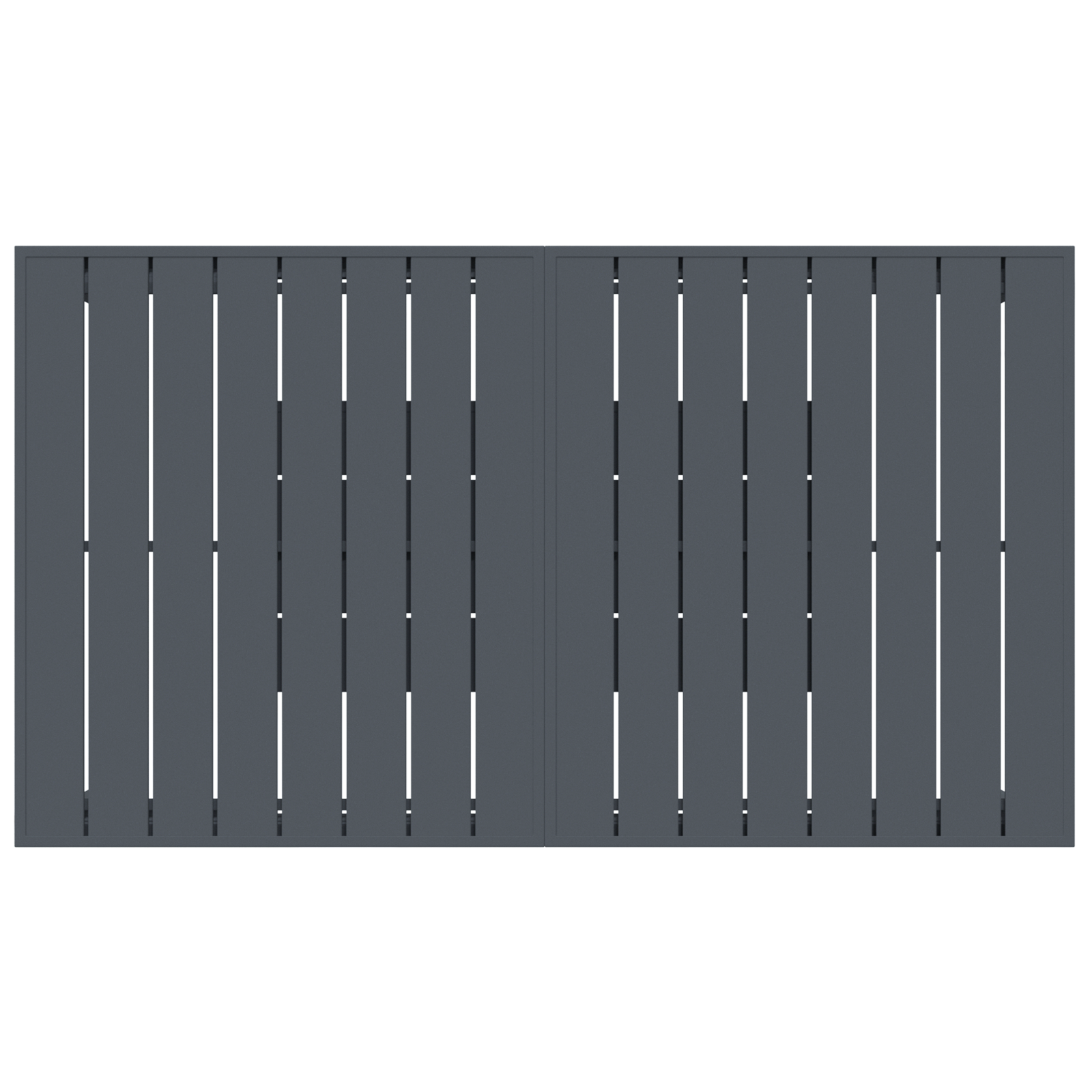 Σέτ φαγητού για κήπο 9 pcs Μαύρο συνθετικό ρατάν