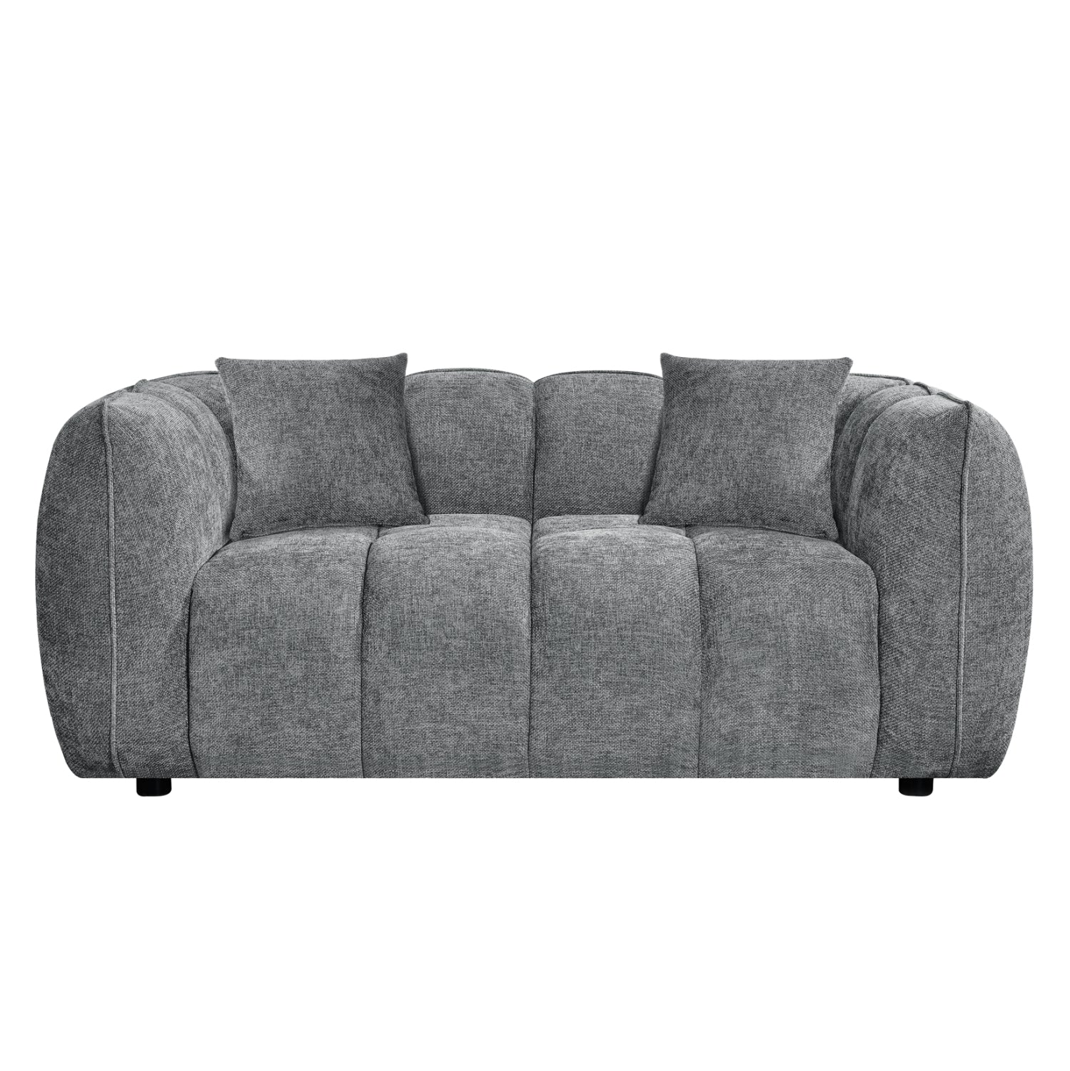 ΚΑΝΑΠΕΣ 2-ΘΕΣΙΟΣ LYKKE HM3324.01 ΓΚΡΙ ΥΦΑΣΜΑ 172x89x70Υεκ. - Pakobazaar