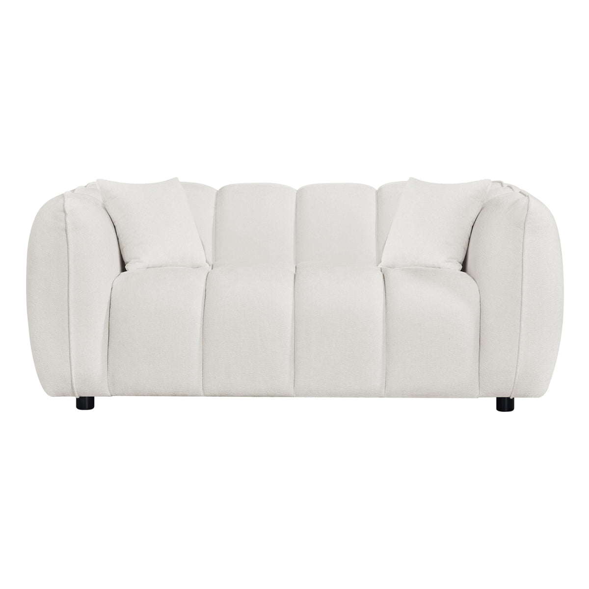 ΚΑΝΑΠΕΣ 2-ΘΕΣΙΟΣ LYKKE HM3324.02 ΕΚΡΟΥ ΥΦΑΣΜΑ 172x89x70Υεκ. - Pakobazaar