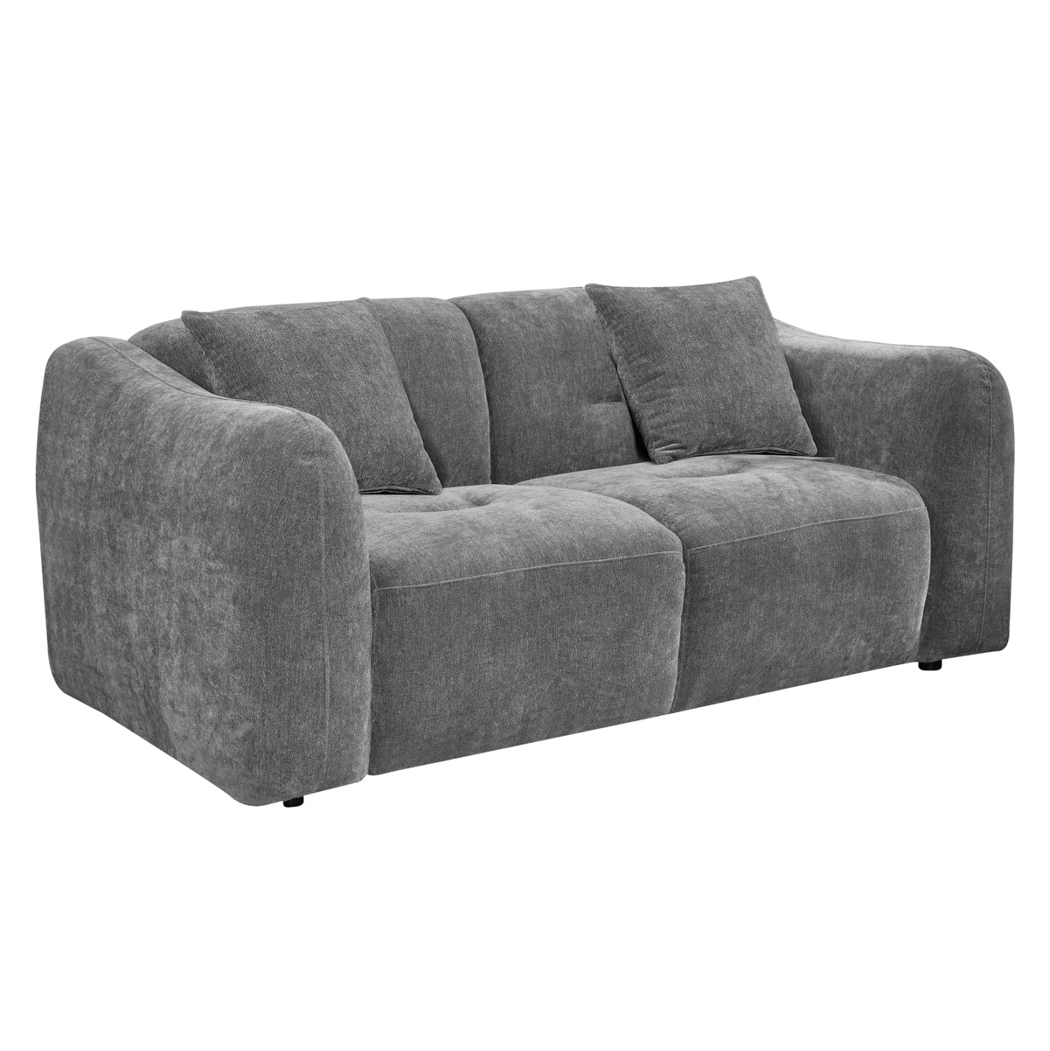 ΚΑΝΑΠΕΣ 2-ΘΕΣΙΟΣ JUNOA HM3334.01 ΓΚΡΙ ΥΦΑΣΜΑ 172x89x74Υεκ - Pakobazaar