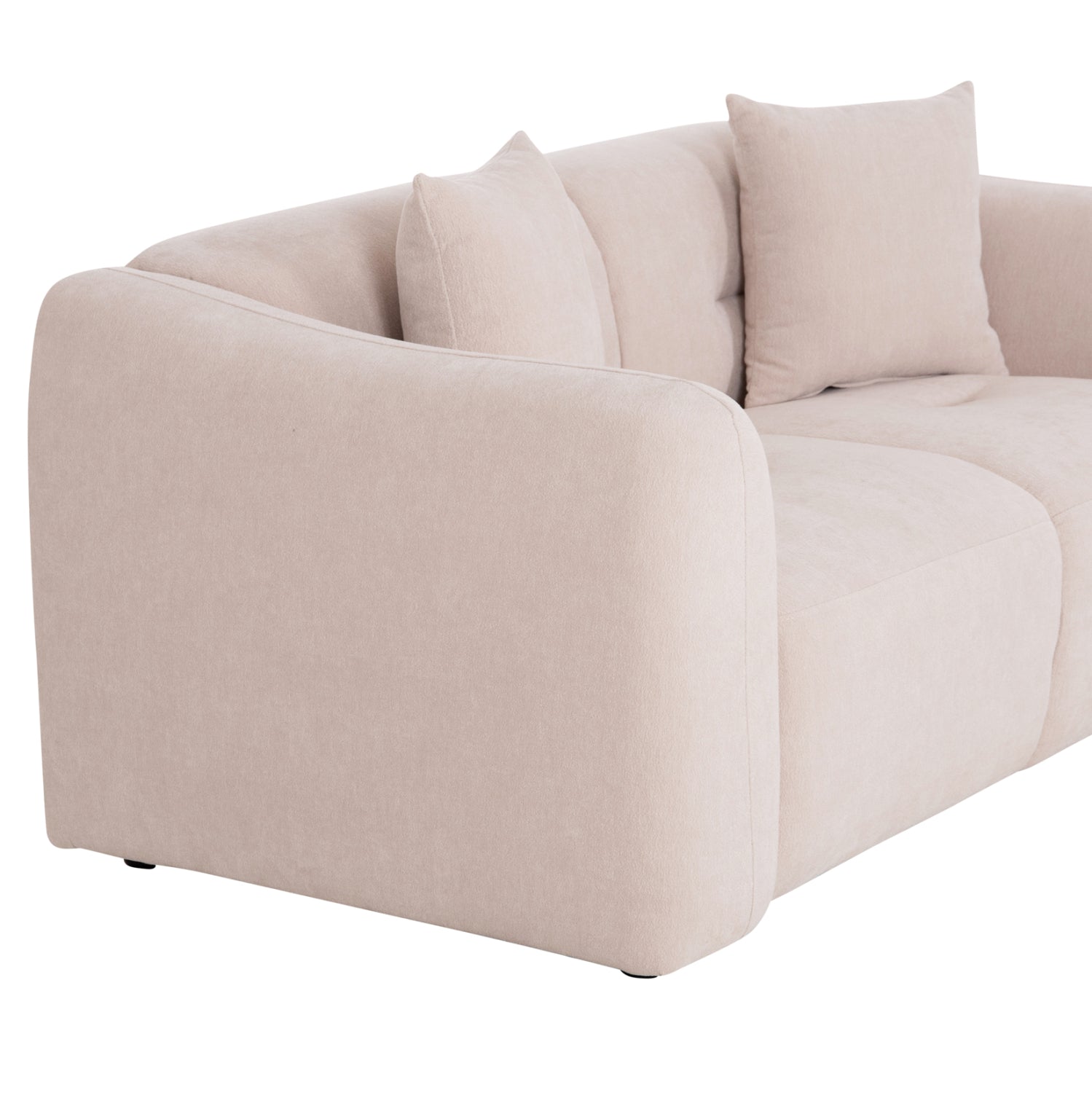 ΚΑΝΑΠΕΣ 2-ΘΕΣΙΟΣ JUNOA HM3334.02 ΕΚΡΟΥ ΥΦΑΣΜΑ 172x89x85Υεκ - Pakobazaar