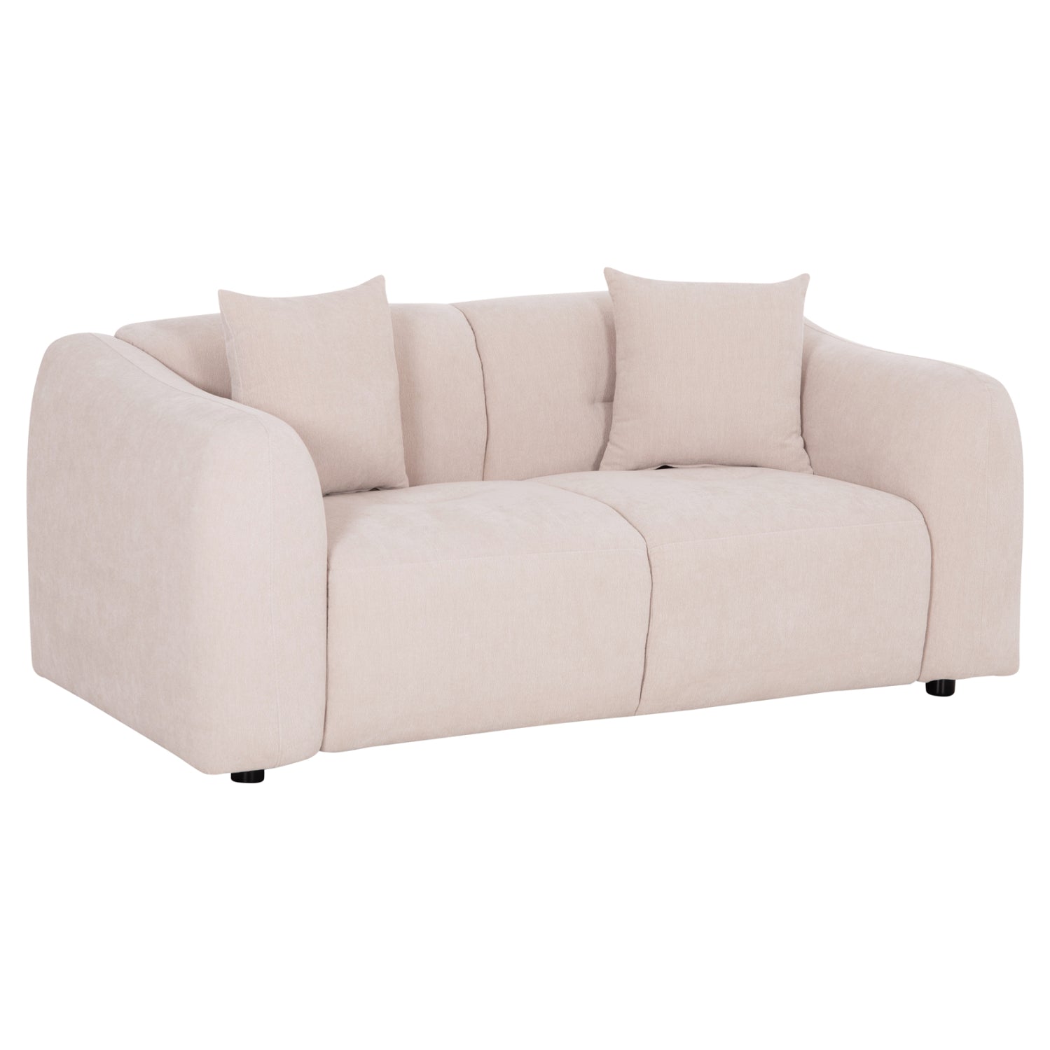 ΚΑΝΑΠΕΣ 2-ΘΕΣΙΟΣ JUNOA HM3334.02 ΕΚΡΟΥ ΥΦΑΣΜΑ 172x89x85Υεκ - Pakobazaar