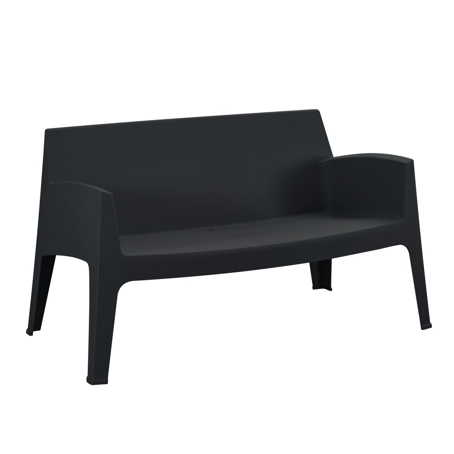 ΚΑΝΑΠΕΣ 2-ΘΕΣΙΟΣ ΠΟΛΥΠΡΟΠΥΛΕΝΙΟΥ SLEEK HM6366.02 ΧΡΩΜΑ ΜΑΥΡΟ 133x68x73Υεκ. - Pakobazaar