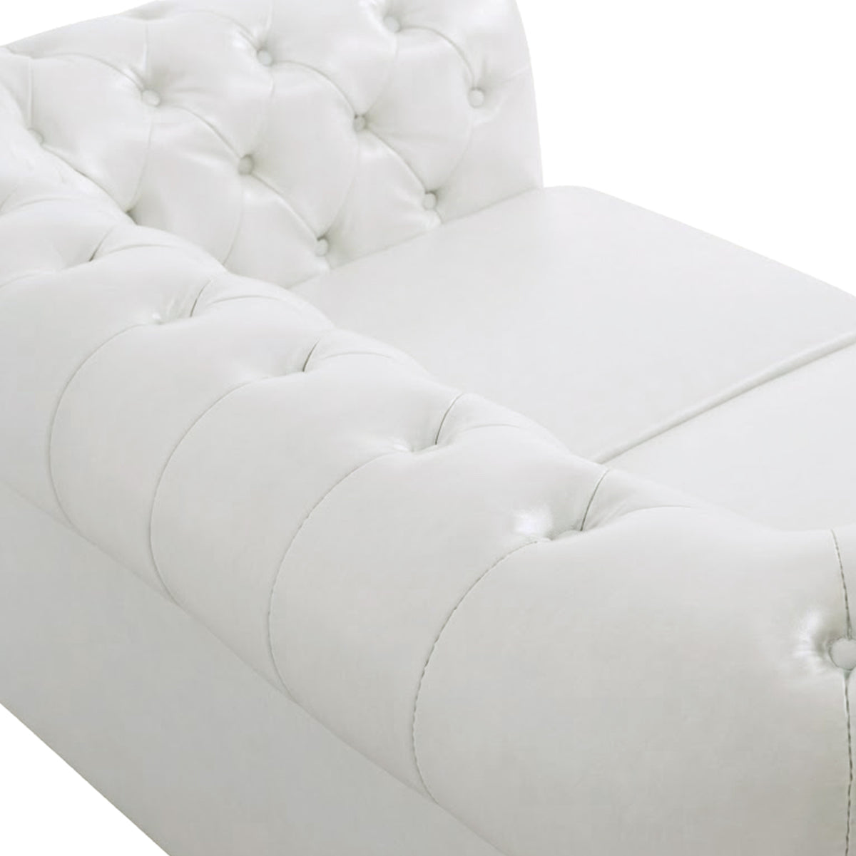 ΚΑΝΑΠΕΣ 2ΘΕΣΙΟΣ T.CHESTERFIELD HM3010.02 ΤΕΧΝΟΔΕΡΜΑ ΛΕΥΚΟ ΜΑΤ 150x90x70Υεκ.