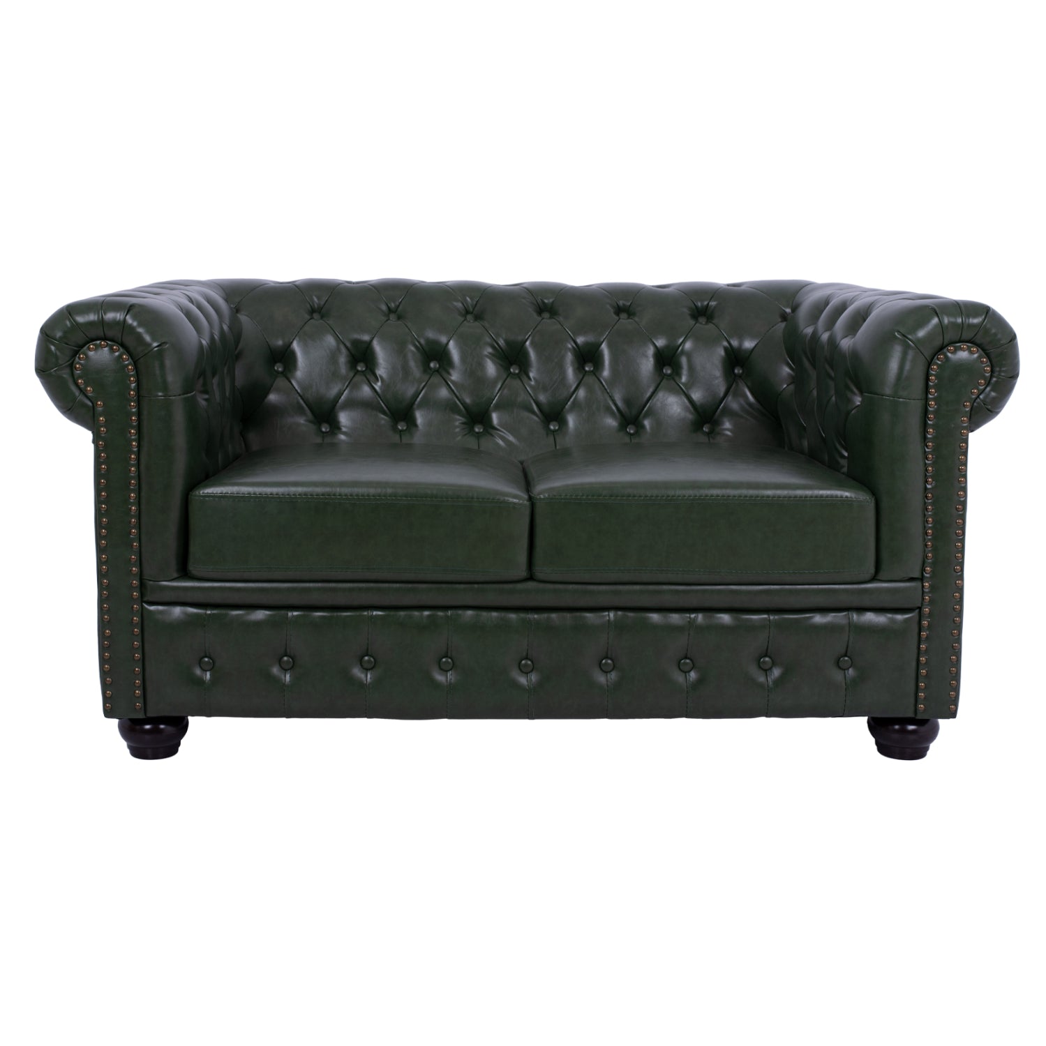 ΚΑΝΑΠΕΣ 2ΘΕΣΙΟΣ T.CHESTERFIELD HM3010.08 ΤΕΧΝΟΔΕΡΜΑ ΚΥΠΑΡΙΣΣΙ 150x90x72 εκ. - Pakobazaar