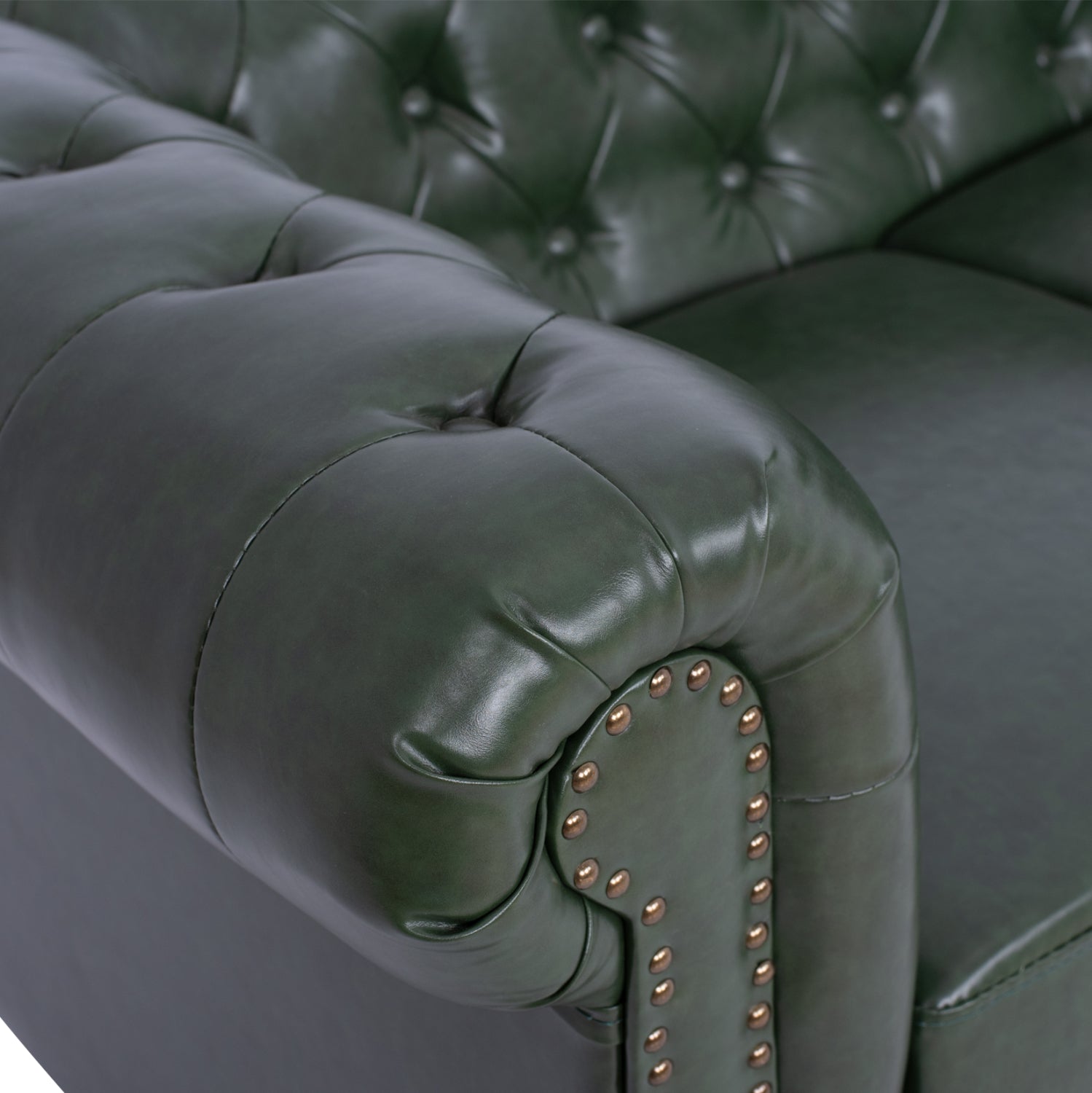 ΚΑΝΑΠΕΣ 2ΘΕΣΙΟΣ T.CHESTERFIELD HM3010.08 ΤΕΧΝΟΔΕΡΜΑ ΚΥΠΑΡΙΣΣΙ 150x90x72 εκ. - Pakobazaar