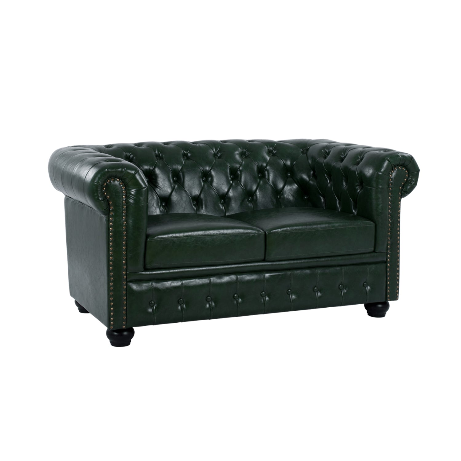 ΚΑΝΑΠΕΣ 2ΘΕΣΙΟΣ T.CHESTERFIELD HM3010.08 ΤΕΧΝΟΔΕΡΜΑ ΚΥΠΑΡΙΣΣΙ 150x90x72 εκ. - Pakobazaar