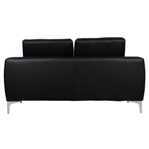 ΚΑΝΑΠΕΣ 2ΘΕΣΙΟΣ KΕΝΖΙΕ HM3121.21 ΜΕ ΜΑΥΡΟ PU 142x81x81 εκ. - Pakobazaar