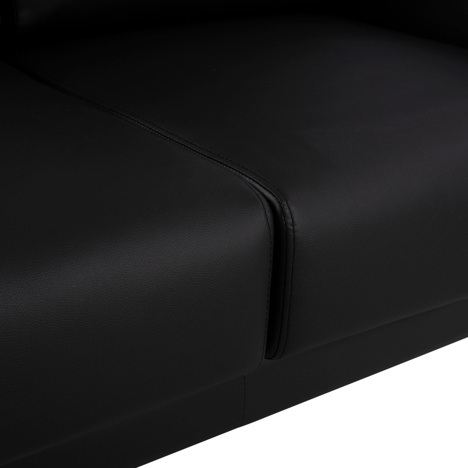 ΚΑΝΑΠΕΣ 2ΘΕΣΙΟΣ KΕΝΖΙΕ HM3121.21 ΜΕ ΜΑΥΡΟ PU 142x81x81 εκ. - Pakobazaar