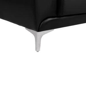 ΚΑΝΑΠΕΣ 2ΘΕΣΙΟΣ KΕΝΖΙΕ HM3121.21 ΜΕ ΜΑΥΡΟ PU 142x81x81 εκ. - Pakobazaar