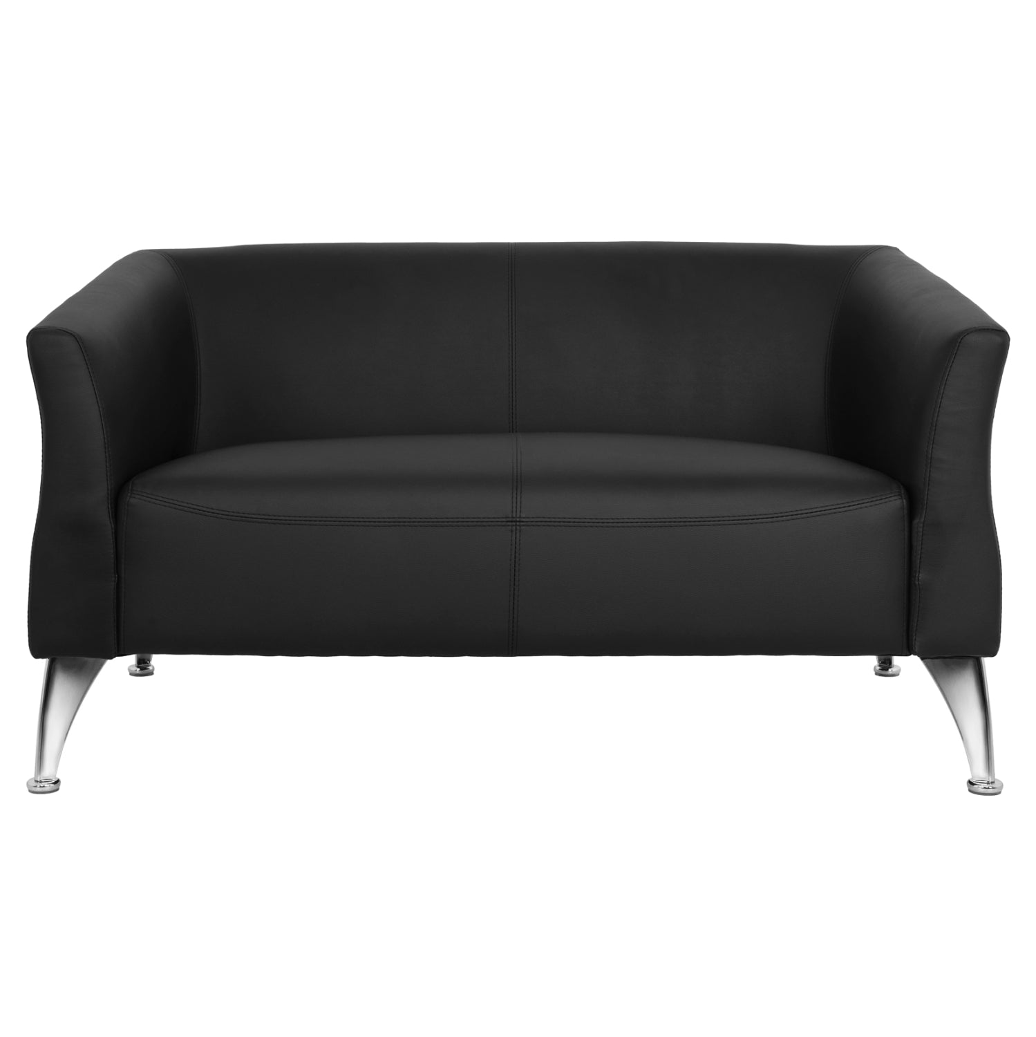 ΚΑΝΑΠΕΣ 2ΘΕΣΙΟΣ KIANA HM3122.21 ΜΕ ΜΑΥΡΟ PU 130x75x71 εκ. - Pakobazaar