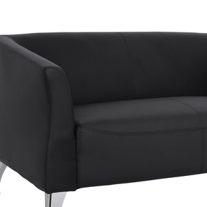 ΚΑΝΑΠΕΣ 2ΘΕΣΙΟΣ KIANA HM3122.21 ΜΕ ΜΑΥΡΟ PU 130x75x71 εκ. - Pakobazaar