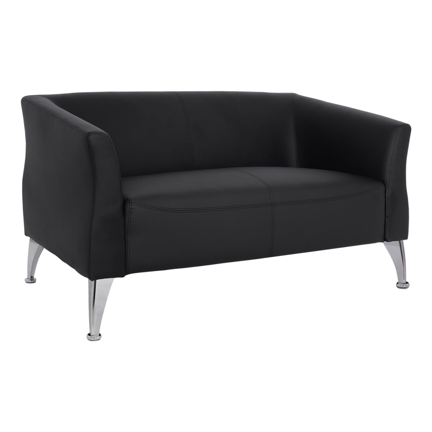 ΚΑΝΑΠΕΣ 2ΘΕΣΙΟΣ KIANA HM3122.21 ΜΕ ΜΑΥΡΟ PU 130x75x71 εκ. - Pakobazaar