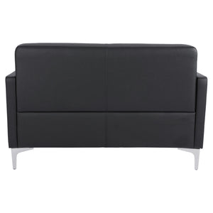 ΚΑΝΑΠΕΣ 2ΘΕΣΙΟΣ NELLIE HM3159.21 ΜΕ ΜΑΥΡΟ PU 113x71x71Υ εκ. - Pakobazaar