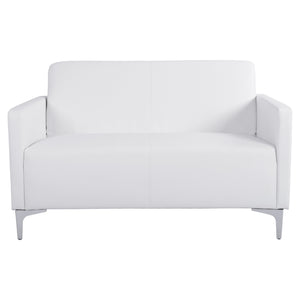 ΚΑΝΑΠΕΣ 2ΘΕΣΙΟΣ NELLIE HM3159.22 ΜΕ ΛΕΥΚΟ PU 113x71x71Υ εκ. - Pakobazaar