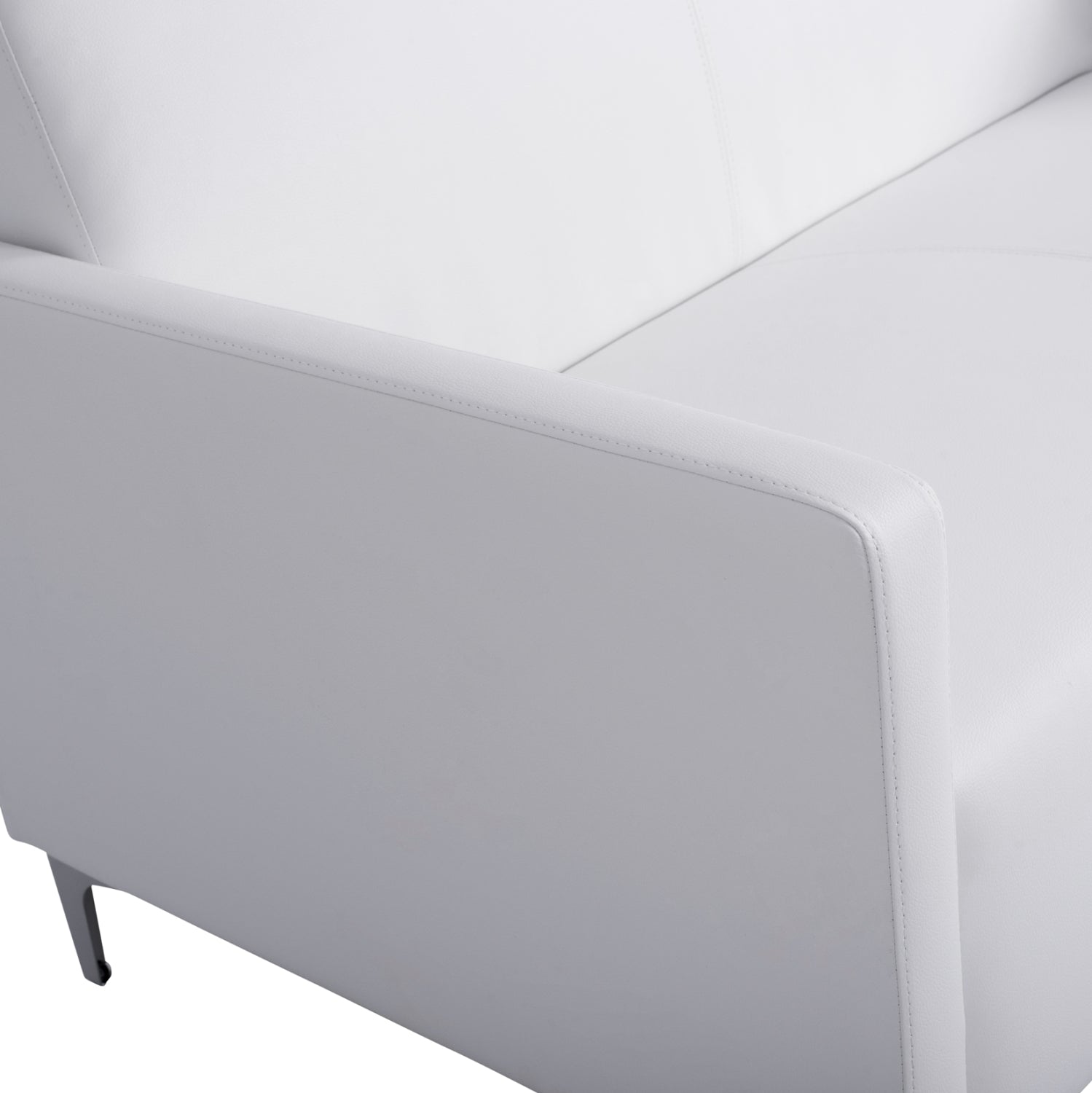 ΚΑΝΑΠΕΣ 2ΘΕΣΙΟΣ NELLIE HM3159.22 ΜΕ ΛΕΥΚΟ PU 113x71x71Υ εκ. - Pakobazaar